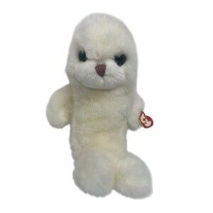 Ty Beanie Babies 1997 Blizzard The Seal Plush Toy 12" White Soft Collectible